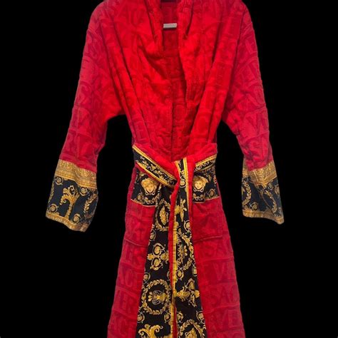 versace bath robe aliexpress|Versace unisex barocco sleeve robe.